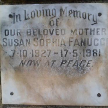 FANUCCI Susan Sophia 1927-1981