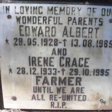 FARMER Edward Albert 1928-1985 &amp; Irene Grace 1933-1995