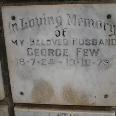 FEW George 1924-1978
