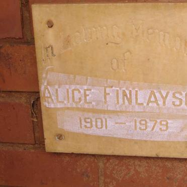 FINLAYSON Alice 1901-1979