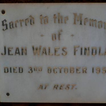 FINDLAY Jean Wales -1956