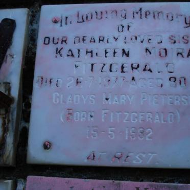 FITZGERALD Kathleen Moira -1977 :: PIETERSE Gladys Mary nee FITZGERALD -1992