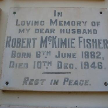 FISHER Robert McKimie 1882-1946