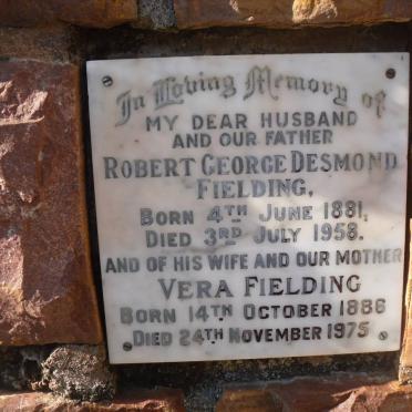 FIELDING Robert George Desmond 1881-1958 &amp; Vera 1886-1975