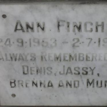 FINCH Ann 1953-1981