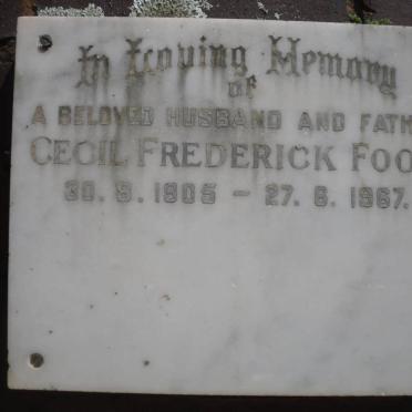 FOOT Cecil Frederick 1905-1967