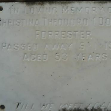FORRESTER Christina Theodoro -1973