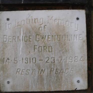 FORD Bernice Gwendoline 1910-1984