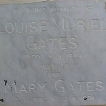 GATES Louise Muriel -1949 :: GATES Mary 1902-1974