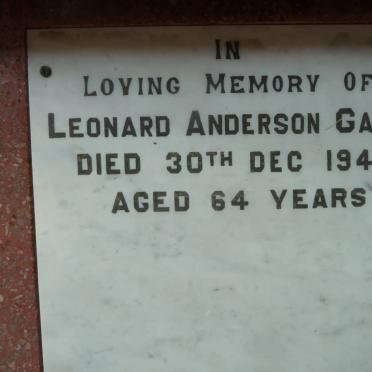 GALE Leonard Anderson -1941