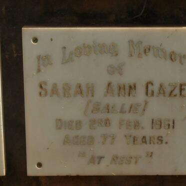 GAZE Sarah Ann -1961