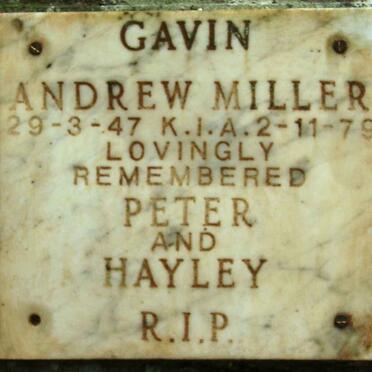 GAVIN Andrew Miller 1947-1979