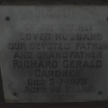 GARDNER Richard Gerald -1976