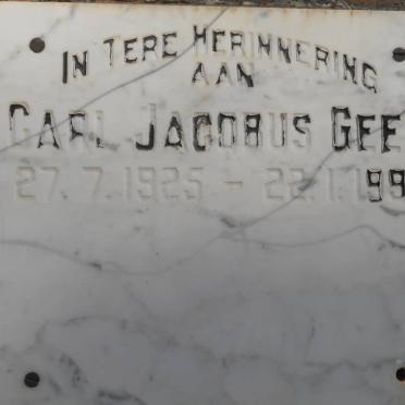 GEEL Carl Jacobus 1925-1991