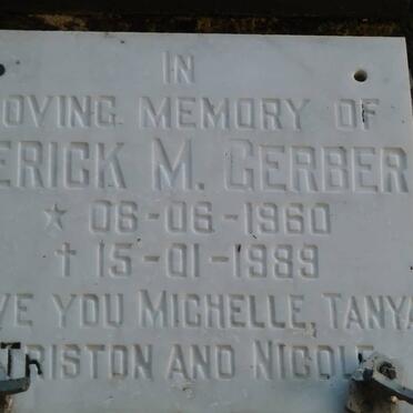 GERBER Derick M. 1960-1989