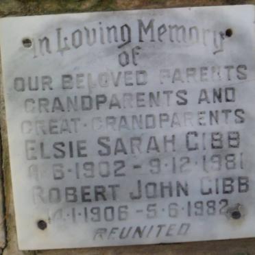 GIBB Robert John 1906-1982 &amp; Elsie Sarah 1902-1981