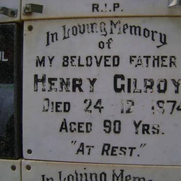 GILROY Henry -1974