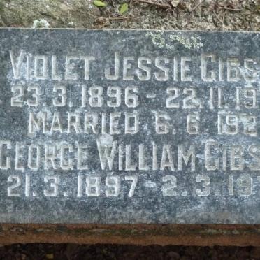 GIBSON George William 1897-1978 &amp; Violet Jessie 1896-1977