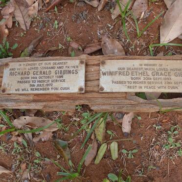 GIBBINGS Richard Gerald 1894-1972 &amp; Winifred Ethel Grace 1893-1973