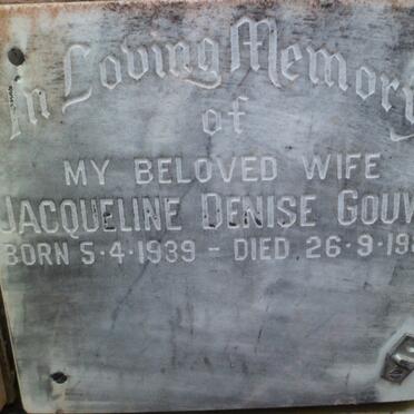 GOUWS Jacqueline Denise 1939-1986
