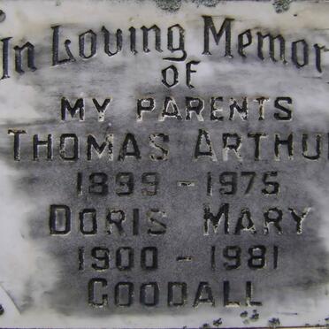 GOODALL Thomas Arthur 1899-1975 &amp; Doris Mary 1900-1981