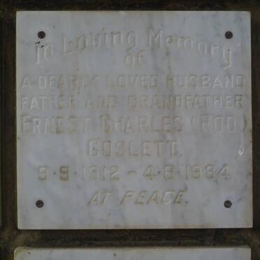 GOSLETT Ernest Charles 1912-1984