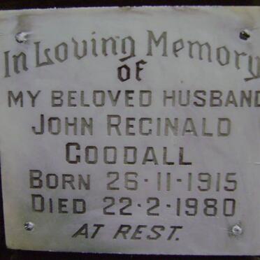 GOODALL John Reginald 1915-1980
