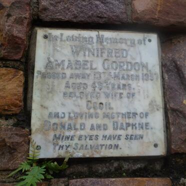 GORDON Winifred Amabel -1957