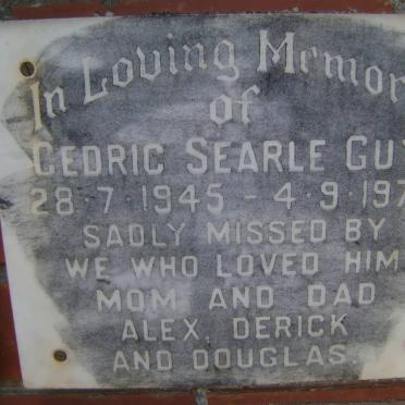 GUY Cedric Searle 1945-1979
