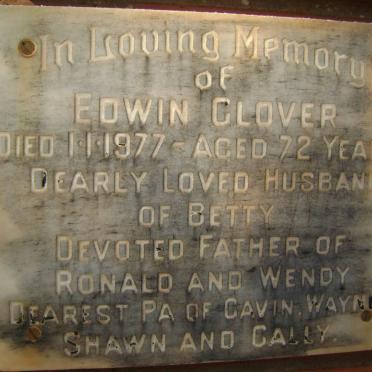 GLOVER Edwin -1977