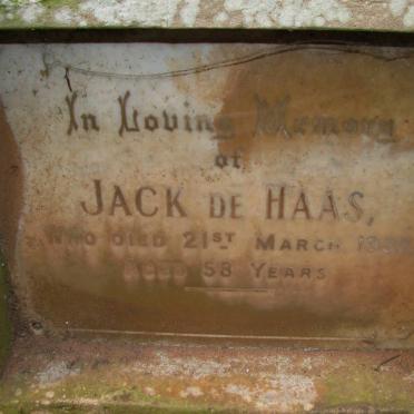 HAAS Jack, de -1937