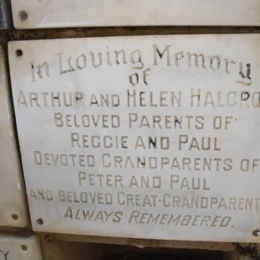 HALGROW Arthur &amp; Helen