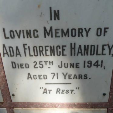 HANDLEY Ada Florence -1941