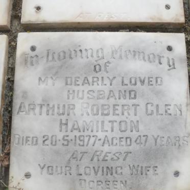 HAMILTON Arthur Robert Glen -1977