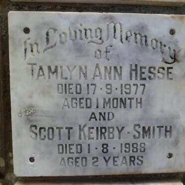 HESSE Tamlyn Ann -1977 :: KIERBY-SMITH Scott -1988