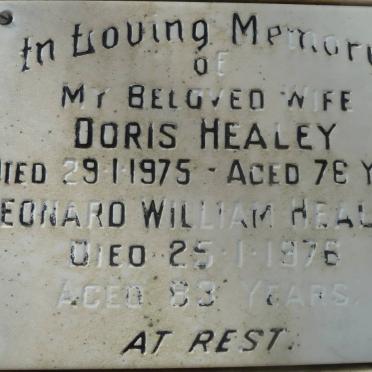 HEALEY Leonard William -1976 &amp; Doris -1975