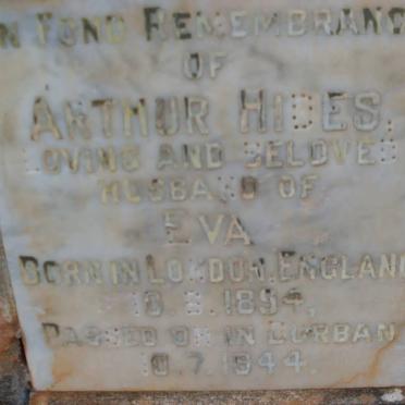 HIDES Arthur 1894-1944