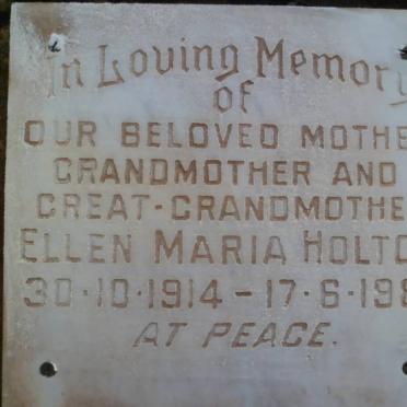 HOLTON Ellen Maria 1914-1981