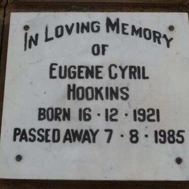 HOOKINS Eugene Cyril 1921-1985