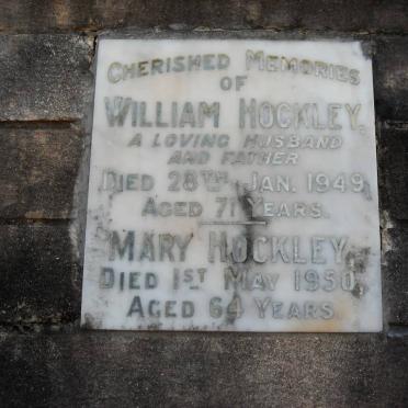 HOCKLEY William -1949 &amp; Mary -1950