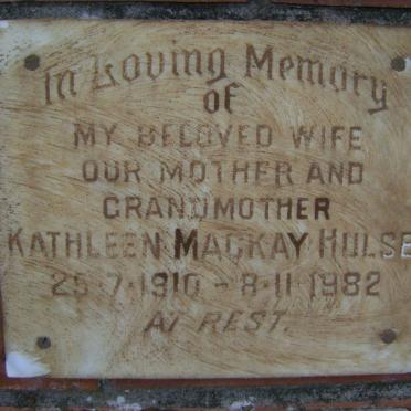HULSE Kathleen Mackay 1910-1982