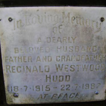 HUDD Reginald Westwood 1915-1982