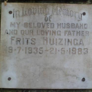 HUIZINGA Frits 1935-1983