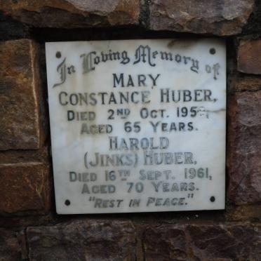 HUBER Harold -1961 &amp; Mary Constance -1959