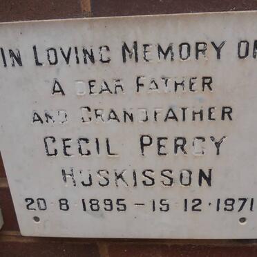 HUSKISSON Cecil Percy 1895-1971