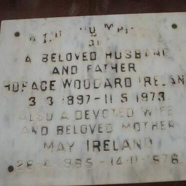 IRELAND Horace Woodard 1897-1973 &amp; May 1885-1976