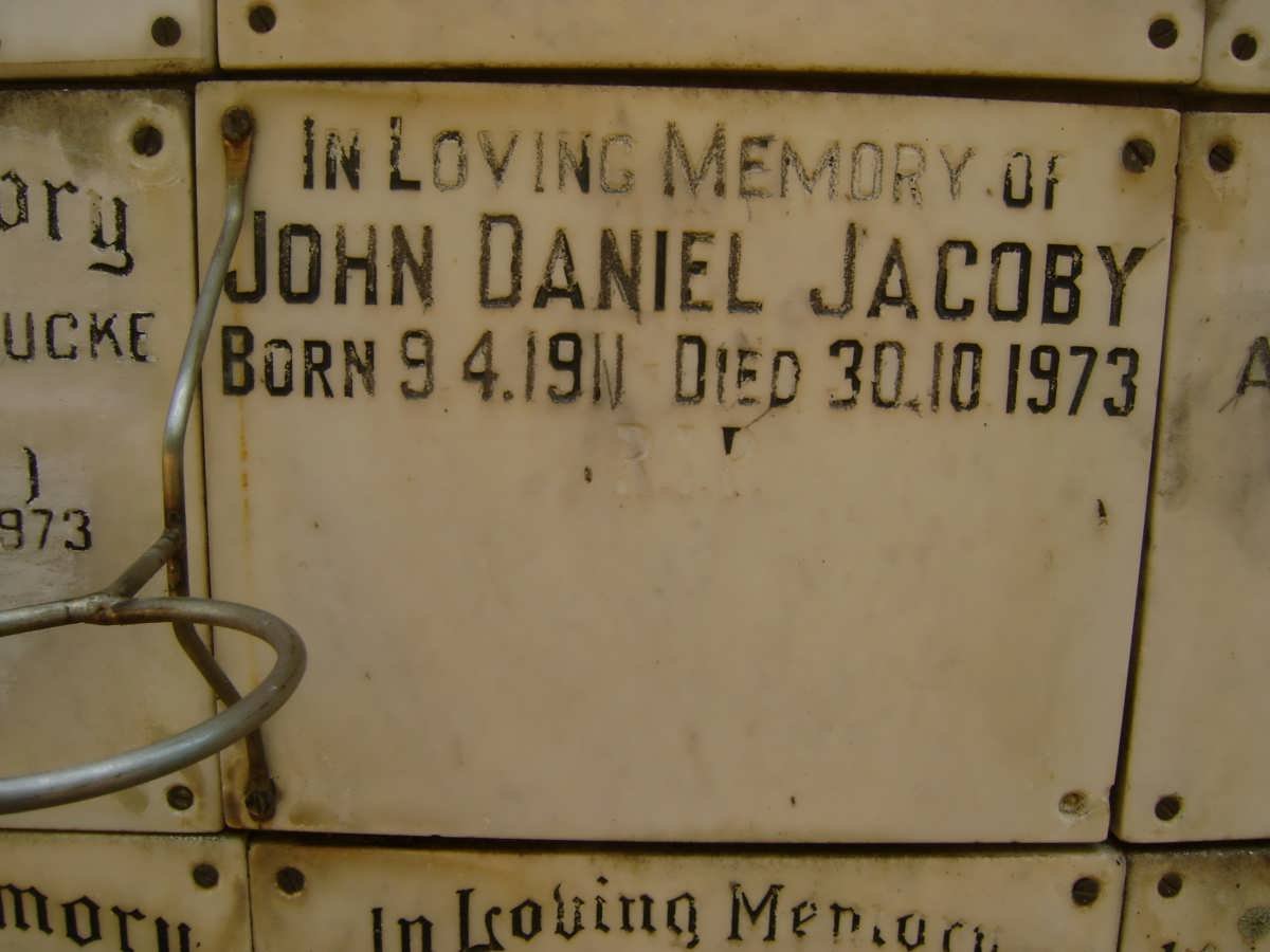 JACOBY John Daniel 1911-1973