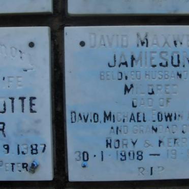 JAMIESON David Maxwell 1908-1987
