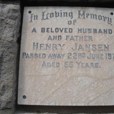 JANSEN Henry -1970