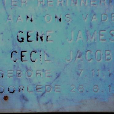 JACOBS Gene James Cecil 1924-1987